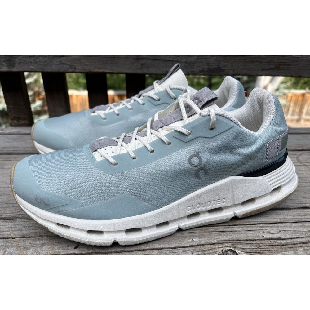 On Cloudnova Form Women’s 10 Running Shoes Mineral/Ivory - Picture 4 of 12
